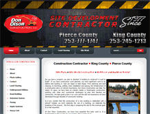 Tablet Screenshot of donolsonconstruction.com